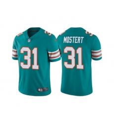 Men's Miami Dolphins #31 Raheem Mostert Aqua Color Rush Limited Stitched Football Jersey