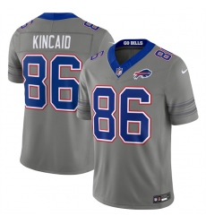 Men's Buffalo Bills #86 Dalton Kincaid Gray F.U.S.E. 2026 Nickel City Vapor Football Stitched Jersey
