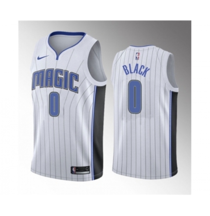 Men's Orlando Magic #0 Anthony Black White 2022-23 Association Edition Stitched Basketball Jersey