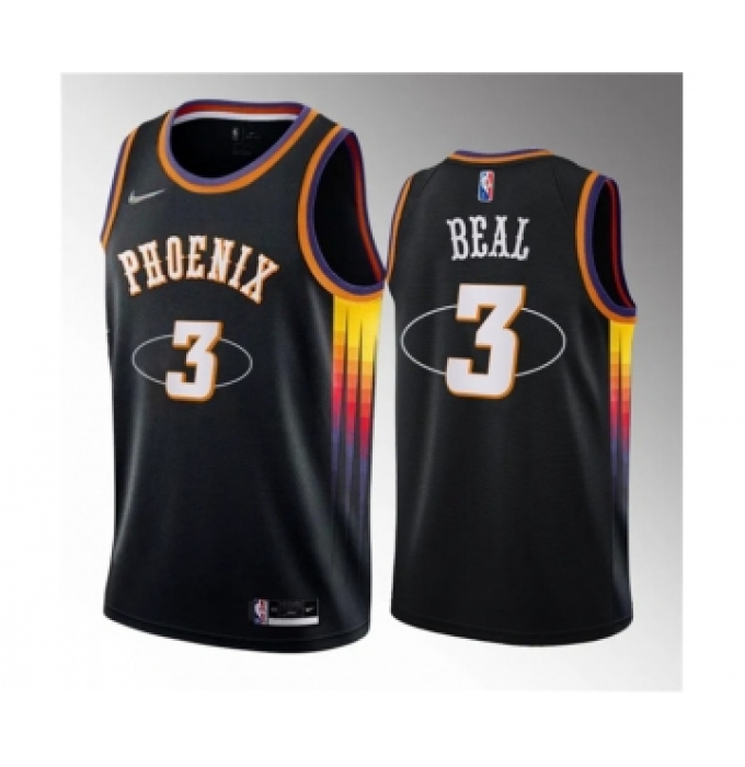 Men's Phoenix Suns #3 Bradley Beal Black Statement Edition Stitched Basketball Jersey