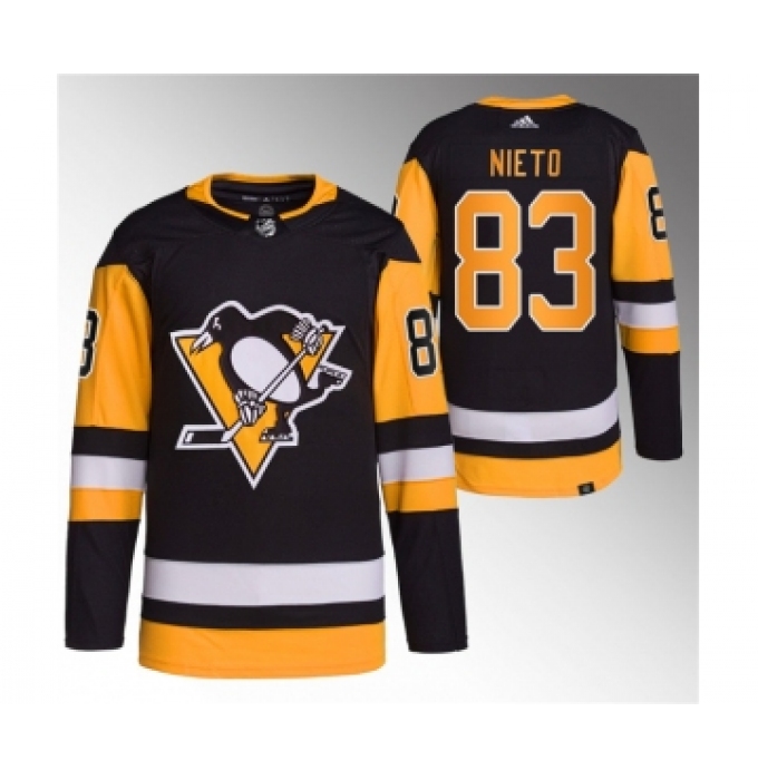 Men's Pittsburgh Penguins #83 Matt Nieto Black Stitched Jersey