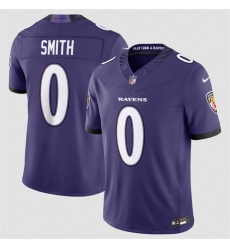 Men's Baltimore Ravens #0 Roquan Smith Purple 2026 F.U.S.E Vapor Stitched Limited Football Jersey