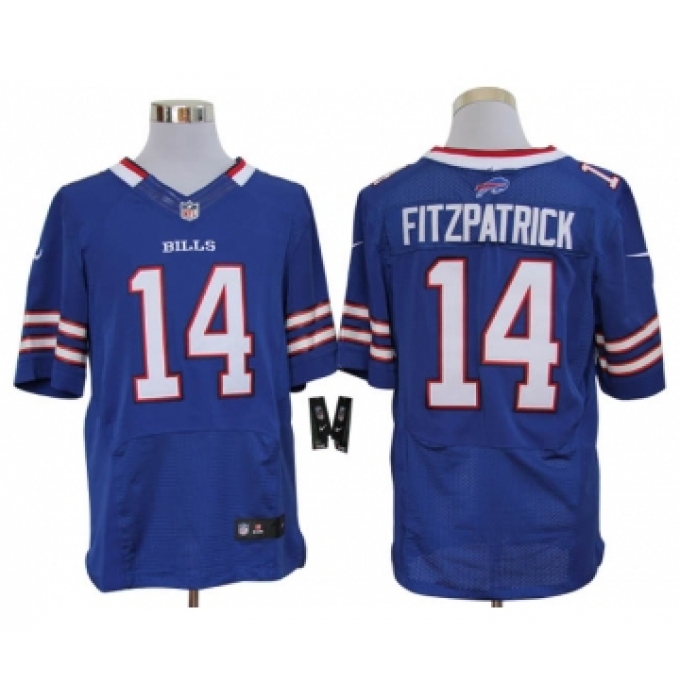 Men's Nike Buffalo Bills #14 Ryan Fitzpatrick Blue Vapor Untouchable Limited Stitched Jersey
