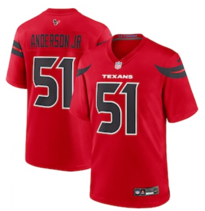 Men's Houston Texans #51 Will Anderson Jr. Nike Red Alternate Game Jersey