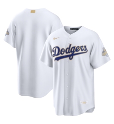 Men's Los Angeles Dodgers Nike White 2026 Gold Collection Stadium Jersey