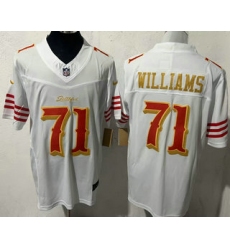 Men's San Francisco 49ers #71 Trent Williams Limited White Rivalries FUSE Vapor Jersey