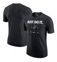 Men's San Antonio Spurs Black Just Do It T-Shirt