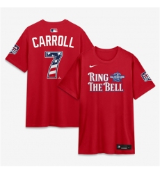 Men's National League #7 Corbin Carroll Red 2026 All-Star Game Name & Number T-Shirt