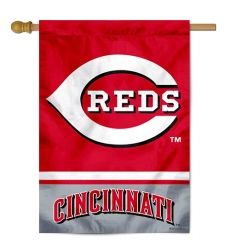2Pcs Cincinnati Reds Double Sided House Flag