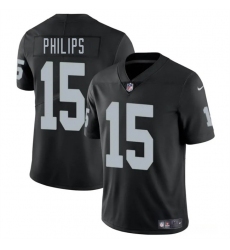 Men's Las Vegas Raiders #15 Kyle Philips Black 2025 Vapor Football Stitched Jersey