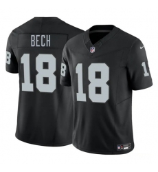 Men's Las Vegas Raiders #18 Jack Bech Black 2025 Draft F.U.S.E. Vapor Untouchable Football Stitched Jersey