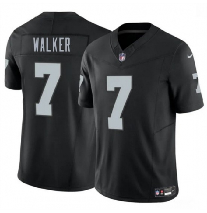 Men's Las Vegas Raiders #7 Quay Walker Black 2026 F.U.S.E. Vapor Untouchable Limited Stitched Football Jersey