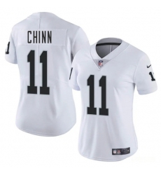 Women's Las Vegas Raiders #11 Jeremy Chinn White 2025 Vapor Football Stitched Jersey(Run Small)