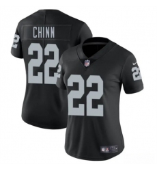 Women's Las Vegas Raiders #22 Jeremy Chinn Black 2025 Vapor Football Stitched Jersey(Run Small)