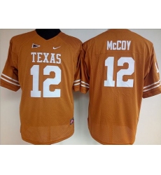 Men's Texas Longhorns #12 Colt McCoy Orange Nike College Jersey
