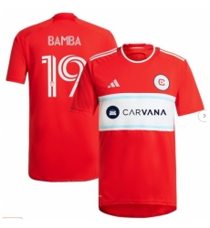 Men's Chicago Fire Jonathan Bamba adidas Red 2024 Return To Red Replica Player Jersey