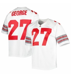 Men's Ohio State Buckeyes #27 Eddie George White Stitched Jersey