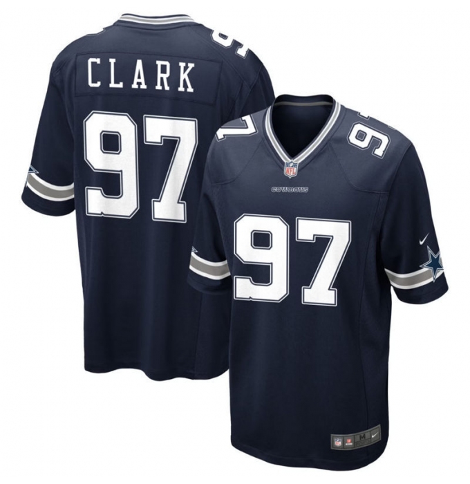 Mens Dallas Cowboys #97 Kenny Clark Nike Navy Vapor F.U.S.E. Limited Jersey
