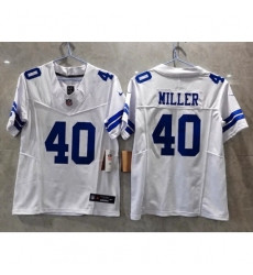 Men's Nike Dallas Cowboys Von Miller #40 White F U S E Stitched NFL Jersey