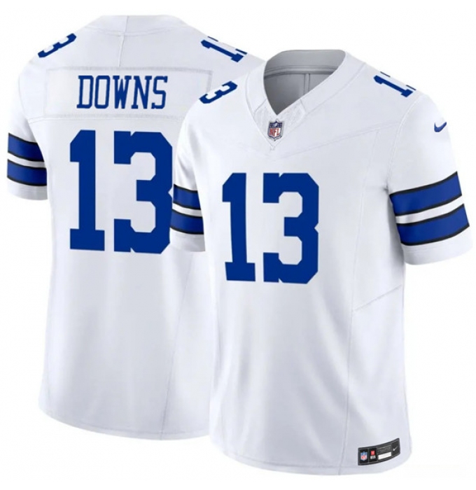 Women's Dallas Cowboys #13 Caleb Downs White 2026 Draft F.U.S.E Vapor Untouchable Limited Stitched Football Jersey