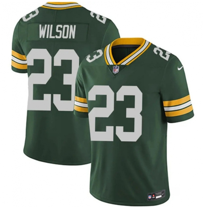 Men's Green Bay Packers #23 Emanuel Wilson Green 2025 Vapor Untouchable Limited Football Stitched Jersey