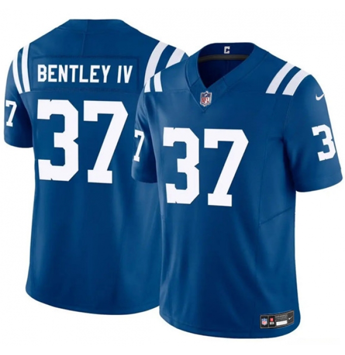 Men's Indianapolis Colts #37 Ulysses Bentley IV Blue 2025 F.U.S.E. Vapor Limited Football Stitched Jersey