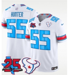 Men's Houston Texans #55 Danielle Hunter White 2026 F.U.S.E. Rivalries Collection With 25th Anniversary Limited Football Stitched Jersey