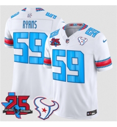 Men's Houston Texans #59 DeMeco Ryans White 2026 F.U.S.E. Rivalries Collection With 25th Anniversary Limited Football Stitched Jersey