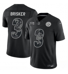 Men's Pittsburgh Steelers #3 Jaquan Brisker Black F.U.S.E. 2026 Salute to Service Limited Football Stitched Jersey