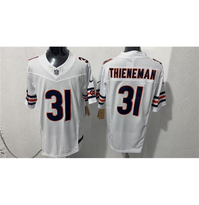 Men's Chicago Bears #31 Dillon Thieneman White 2026 F.U.S.E. Vapor Untouchable Limited Football Stitched Jersey