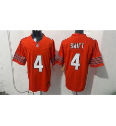 Men's Chicago Bears #4 D'Andre Swift Orange 2026 F.U.S.E. Vapor Untouchable Limited Football Stitched Jersey