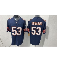 Men's Chicago Bears #53 T.J. Edwards Navy 2026 F.U.S.E. Vapor Untouchable Limited Football Stitched Jersey