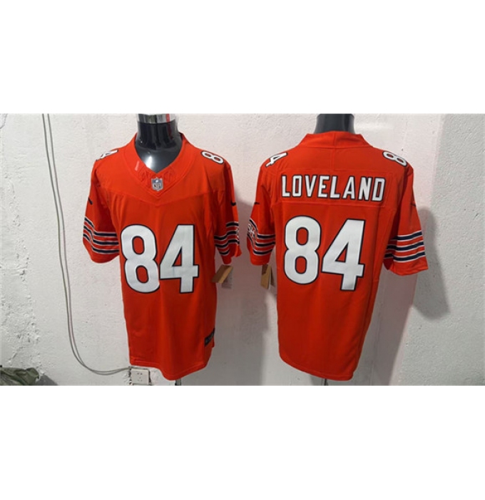 Men's Chicago Bears #84 Colston Loveland Orange 2026 F.U.S.E. Vapor Untouchable Limited Football Stitched Jersey