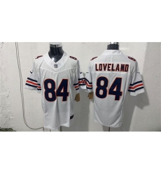 Men's Chicago Bears #84 Colston Loveland White 2026 F.U.S.E. Vapor Untouchable Limited Football Stitched Jersey
