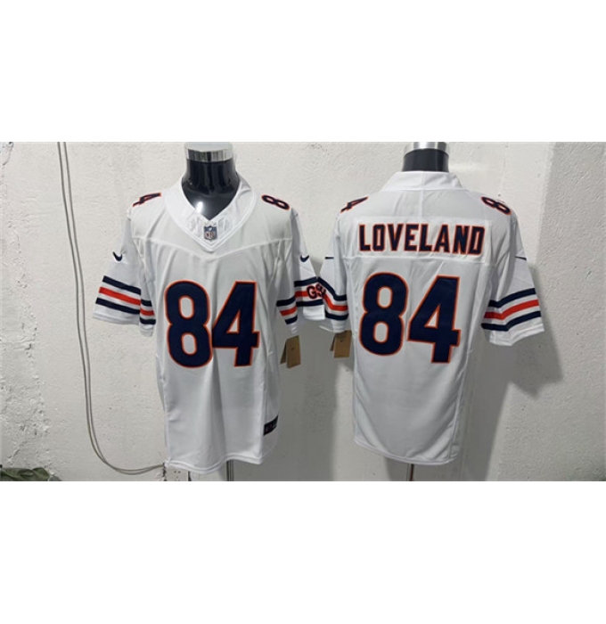 Men's Chicago Bears #84 Colston Loveland White 2026 F.U.S.E. Vapor Untouchable Limited Football Stitched Jersey