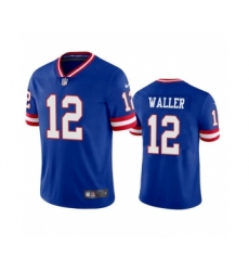 Men's New York Giants #12 Darren Waller Blue Classic Stitched Jersey