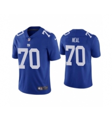Men's New York Giants #70 Evan Neal Blue Vapor Untouchable Limited Stitched Jersey