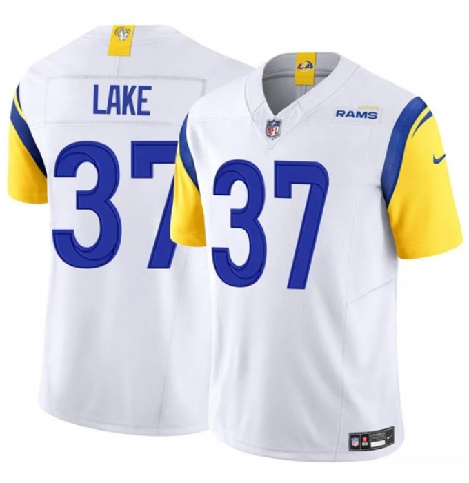 Men's Los Angeles Rams #37 Quentin Lake White 2025 F.U.S.E. Vapor Untouchable Football Stitched Jersey