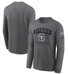Men's Tennessee Titans Gray 2026 Salute to Service Long Sleeve T-Shirt