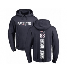 Football New England Patriots #88 Austin Seferian-Jenkins Navy Blue Backer Pullover Hoodie