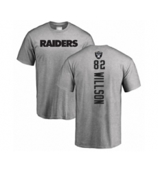 Football Oakland Raiders #82 Luke Willson Ash Backer T-Shirt