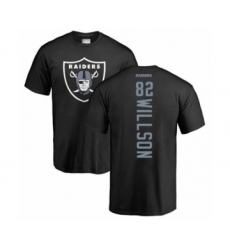 Football Oakland Raiders #82 Luke Willson Black Backer T-Shirt