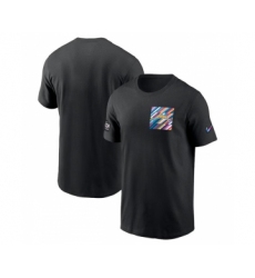 Men's Los Angeles Chargers Black 2023 Crucial Catch Sideline Tri-Blend T-Shirt
