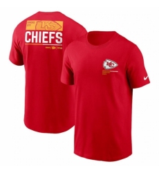 Men's Kansas City Chiefs Red Team Incline T Shirt
