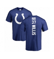 Football Indianapolis Colts #37 Khari Willis Royal Blue Backer T-Shirt