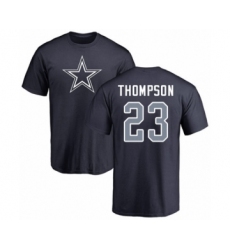 Football Dallas Cowboys #23 Darian Thompson Navy Blue Name & Number Logo T-Shirt