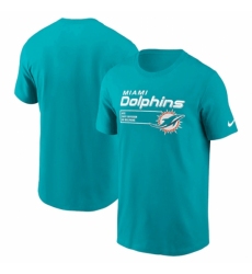 Men's Miami Dolphins Aqua Division Essential T Shirt