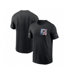 Men's Atlanta Falcons Black 2023 Crucial Catch Sideline Tri-Blend T-Shirt