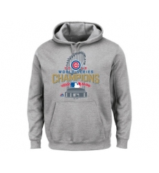 Chicago Cubs Heathered Gray Big & Tall 2016 World Series Champions Locker Room Men's Pullover Hoodie