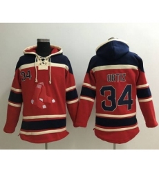 Men's Boston Red Sox #34 David Ortiz Red Baseball MLB Hoodie
